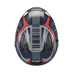 Kask integralny MT BRAKER SV COCKPIT RED/GREY/BLUE czerwony szary granatowy