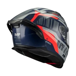 Kask integralny MT BRAKER SV COCKPIT RED/GREY/BLUE czerwony szary granatowy