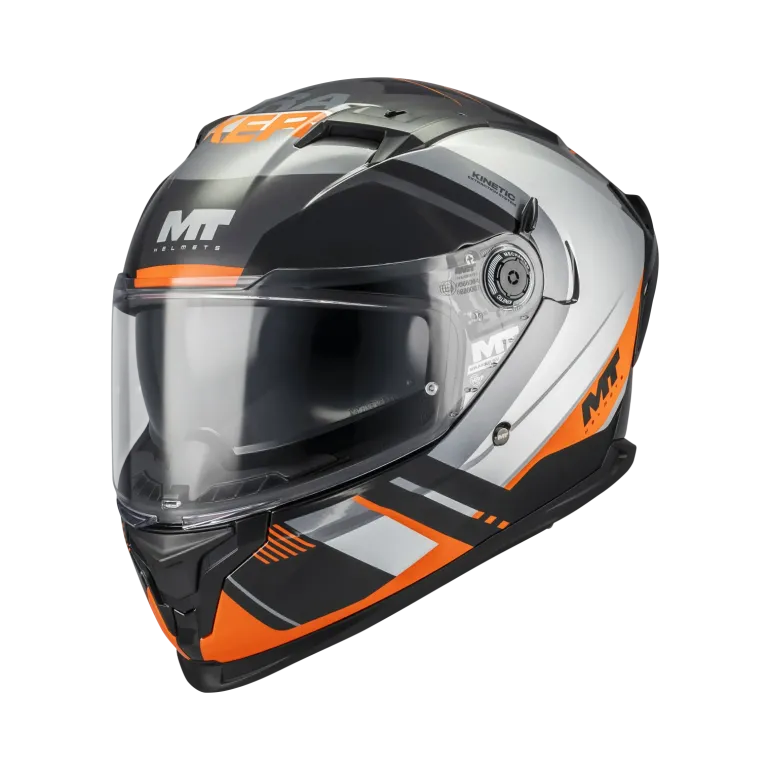 Kask integralny MT BRAKER SV INCEPTION ORANGE/SILVER/GREY pomarańczowy srebrny czarny