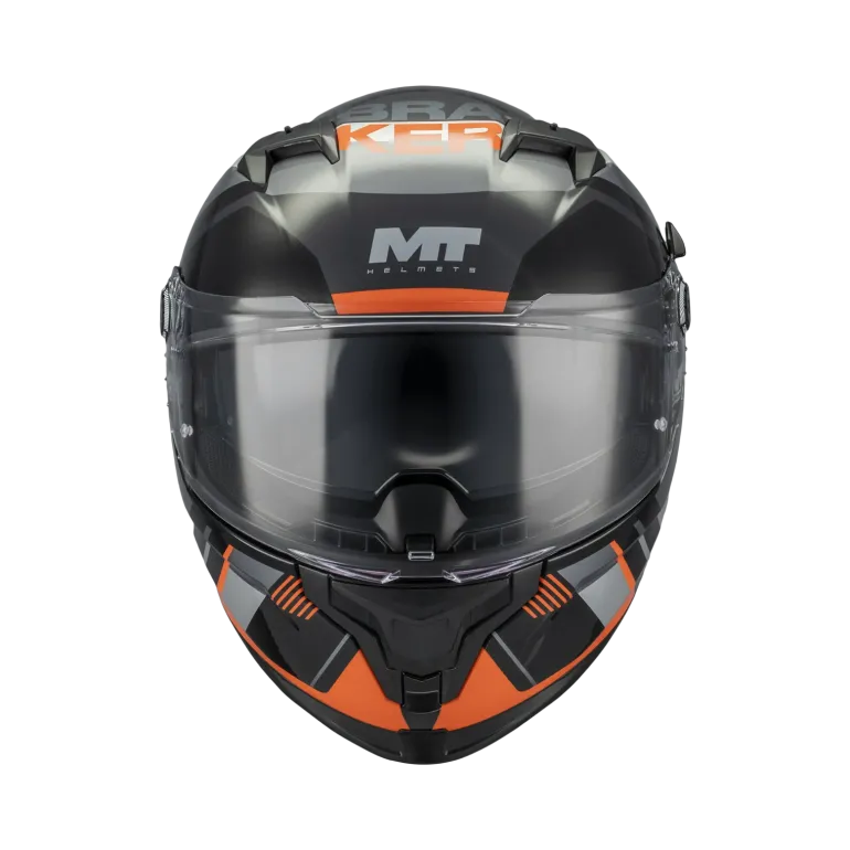 Kask integralny MT BRAKER SV INCEPTION ORANGE/SILVER/GREY pomarańczowy srebrny czarny