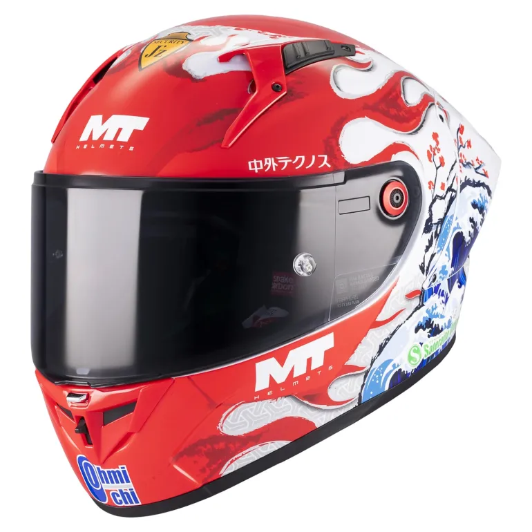 Kask integralny MT KRE+ S YAMANAKA RED/WHITE/BLUE czarny biały niebieski