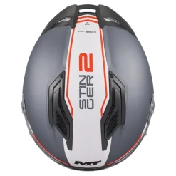 Kask integralny MT STINGER 2 CORE GREY/WHITE/RED biały szary czerwony