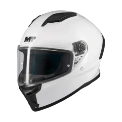 Kask integralny MT STINGER 2 PURE GLOSS PEARL WHITE biały