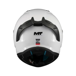 Kask integralny MT STINGER 2 PURE GLOSS PEARL WHITE biały