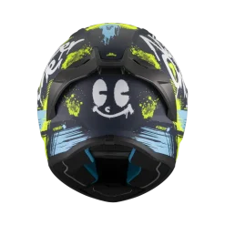 Kask integralny MT STINGER 2 ROCKET BLACK/YELLOW/BLUE MATT czarny żółty niebieski