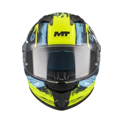 Kask integralny MT STINGER 2 ROCKET BLACK/YELLOW/BLUE MATT czarny żółty niebieski