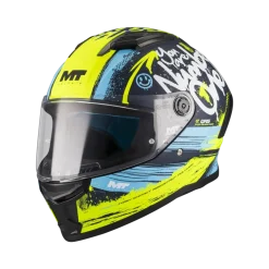 Kask integralny MT STINGER 2 ROCKET BLACK/YELLOW/BLUE MATT czarny żółty niebieski