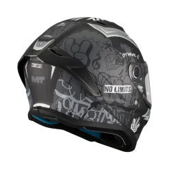 Kask integralny MT STINGER 2 TAGGER BLACK/GREY MATT czarny szary