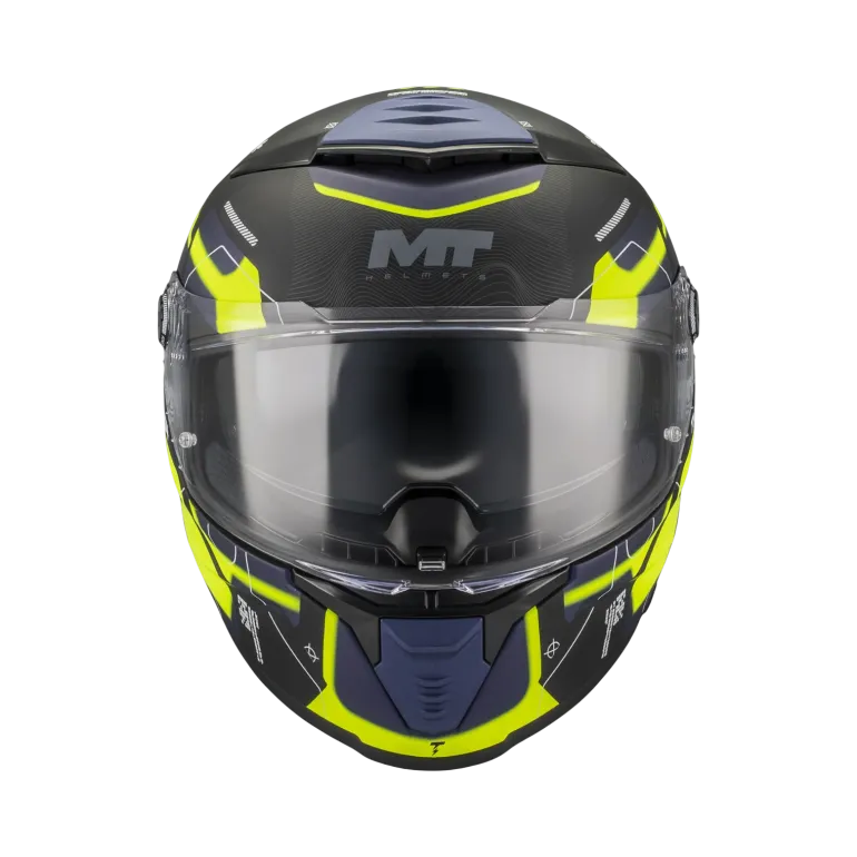 Kask integralny MT THUNDER 4 SV LUMEX BLACK/BLUE/YELLOW FLUO czarny niebieski żółty fluo