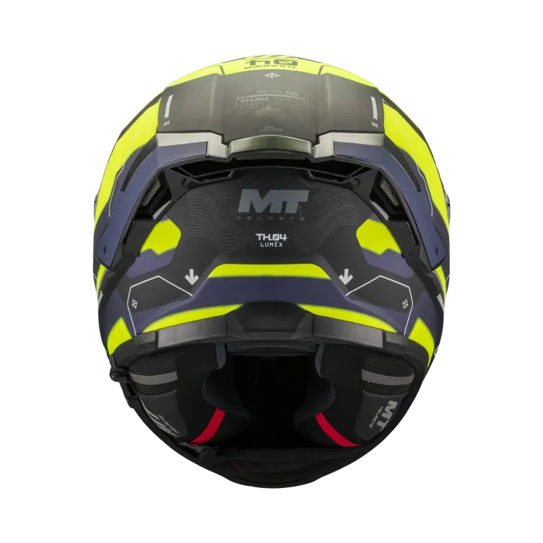 Kask integralny MT THUNDER 4 SV LUMEX BLACK/BLUE/YELLOW FLUO czarny niebieski żółty fluo