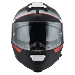 Kask integralny NZI EURUS 4 STREAM VANGUARD BLACK ANTRACITE RED TINTED MATT czarny szary czerwony