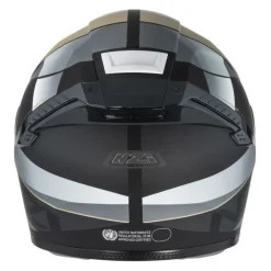 Kask integralny NZI EURUS 4 STREAM VANGUARD BLACK SAND RED TINTED MATT czarny beżowy czerwony
