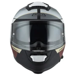 Kask integralny NZI EURUS 4 STREAM VANGUARD BLACK SAND RED TINTED MATT czarny beżowy czerwony