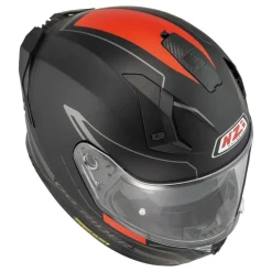 Kask integralny NZI GO RIDER STREAM DUO SOLID BLACK RED MATT czarny czerwony