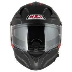 Kask integralny NZI GO RIDER STREAM DUO SOLID BLACK RED MATT czarny czerwony