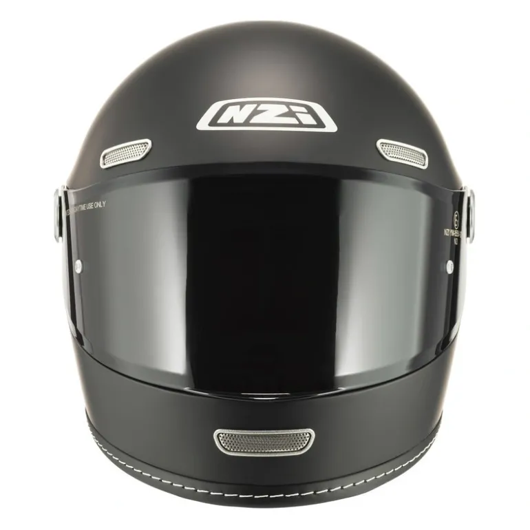 Kask integralny NZI REVIVAL MATT BLACK czarny mat