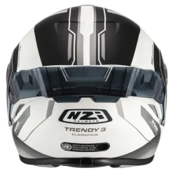 Kask integralny NZI TRENDY ELEGANCE WHITE BLACK TINTED MATT biały czarny