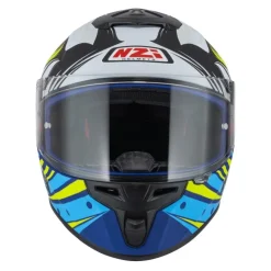 Kask integralny NZI TRENDY OCELO BLUE WHITE SKY BLUE MATT biały niebieski
