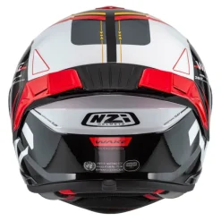 Kask integralny NZI WAKE STREAM STRIPES BLACK WHITE RED czarny biały czerwony