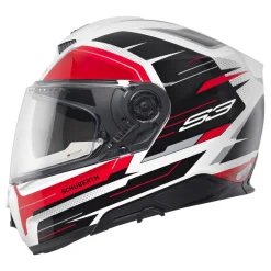 Kask integralny SCHUBERTH S3 ECE APEX WHITE czarny biały czerwony