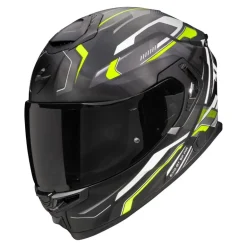 Kask integralny SCORPION EXO-GT SP AIR AUGUSTA MATT BLACK/GREY/ NEON YELLOW czarny szary