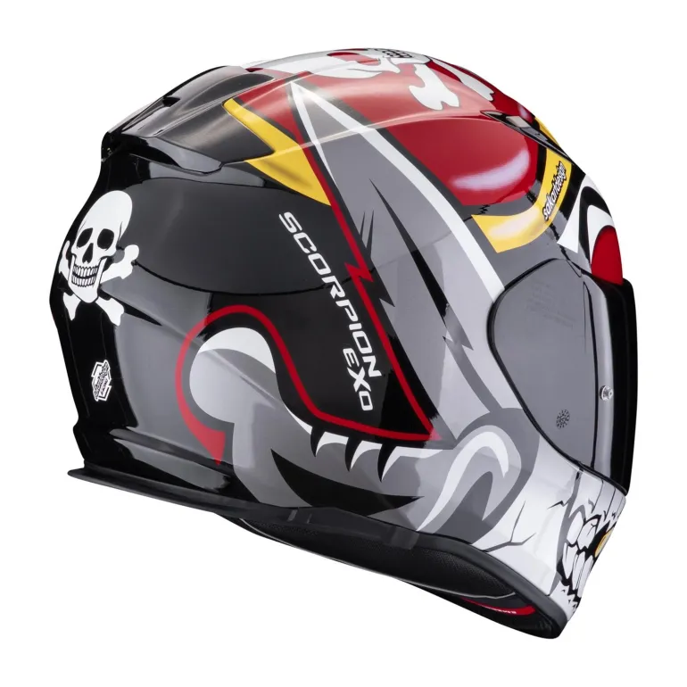 Kask integralny SCORPION EXO 491 PIRATE RED czerwony biały