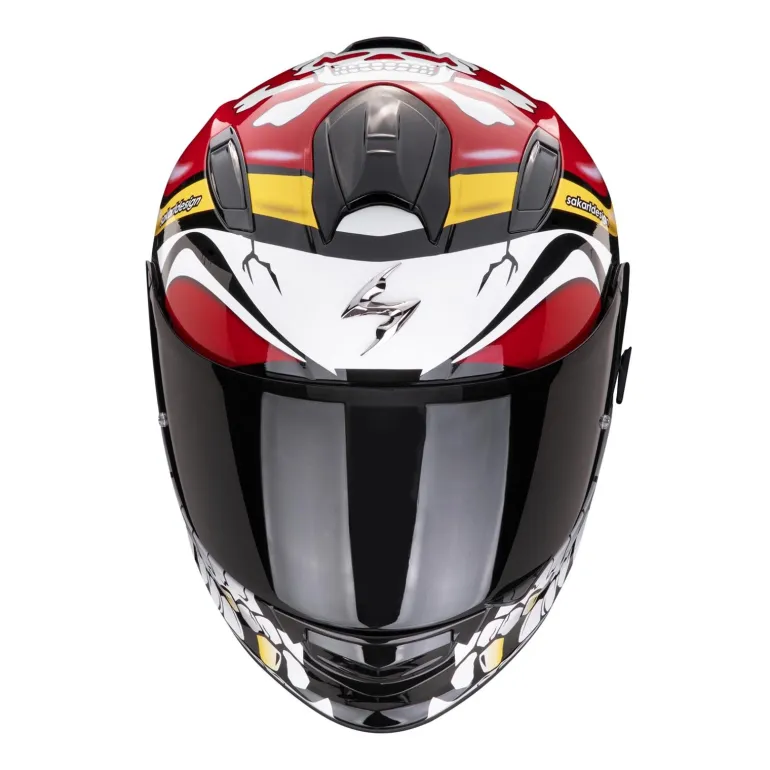 Kask integralny SCORPION EXO 491 PIRATE RED czerwony biały