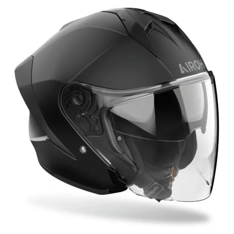 Kask otwarty AIROH H21 COLOR BLACK MATT czarny mat