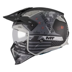 Kask otwarty MT STREETFIGHTER SV S BELIC GREY/BLACK czarny szary