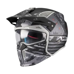 Kask otwarty MT STREETFIGHTER SV S BELIC GREY/BLACK czarny szary