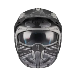 Kask otwarty MT STREETFIGHTER SV S BELIC GREY/BLACK czarny szary