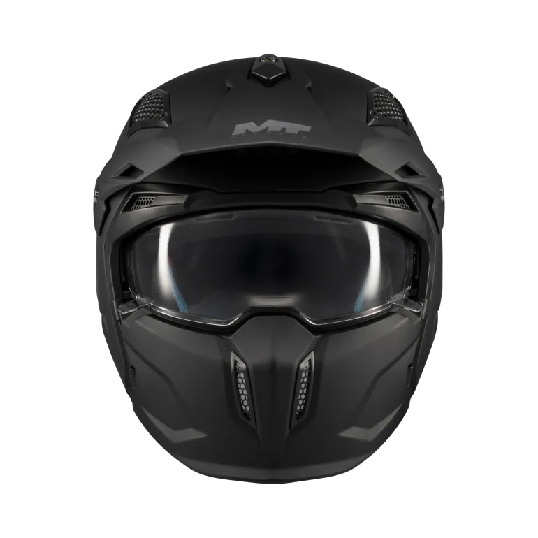Kask otwarty MT STREETFIGHTER SV S PURE BLACK MATT czarny mat