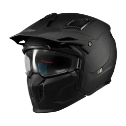 Kask otwarty MT STREETFIGHTER SV S PURE BLACK MATT czarny mat