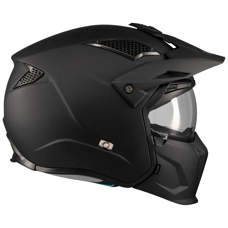 Kask otwarty MT STREETFIGHTER SV S PURE BLACK MATT czarny mat