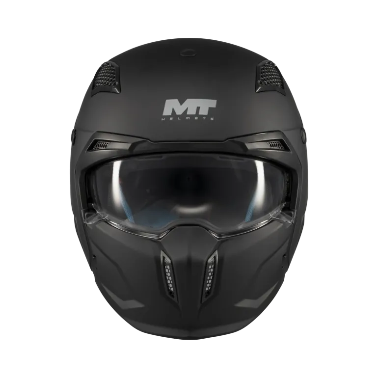 Kask otwarty MT STREETFIGHTER SV S PURE BLACK MATT czarny mat