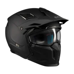 Kask otwarty MT STREETFIGHTER SV S PURE BLACK MATT czarny mat