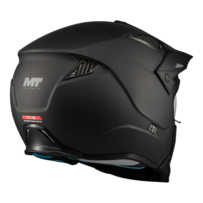 Kask otwarty MT STREETFIGHTER SV S PURE BLACK MATT czarny mat