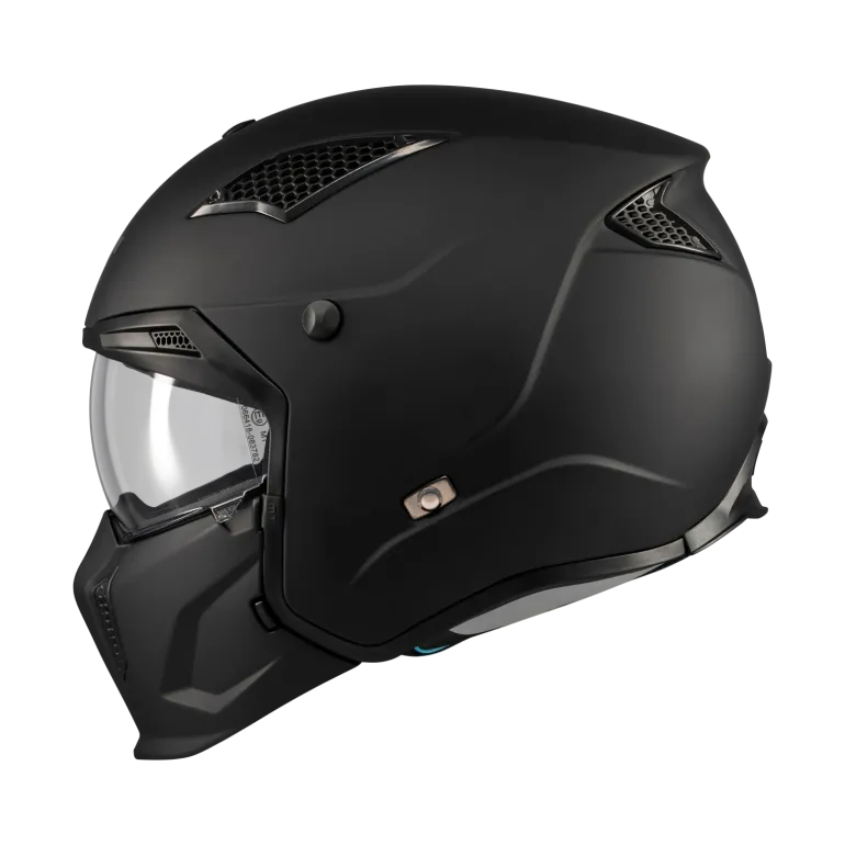 Kask otwarty MT STREETFIGHTER SV S PURE BLACK MATT czarny mat