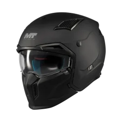 Kask otwarty MT STREETFIGHTER SV S PURE BLACK MATT czarny mat