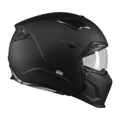 Kask otwarty MT STREETFIGHTER SV S PURE BLACK MATT czarny mat