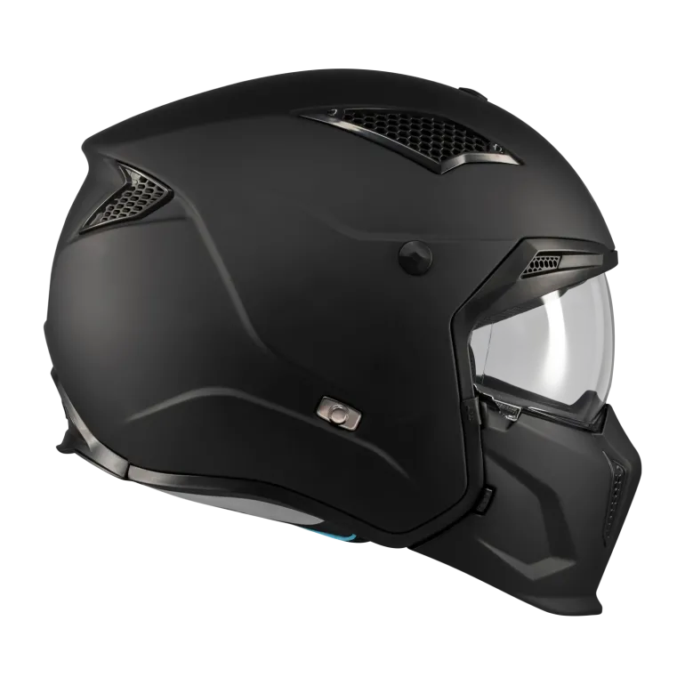 Kask otwarty MT STREETFIGHTER SV S PURE BLACK MATT czarny mat