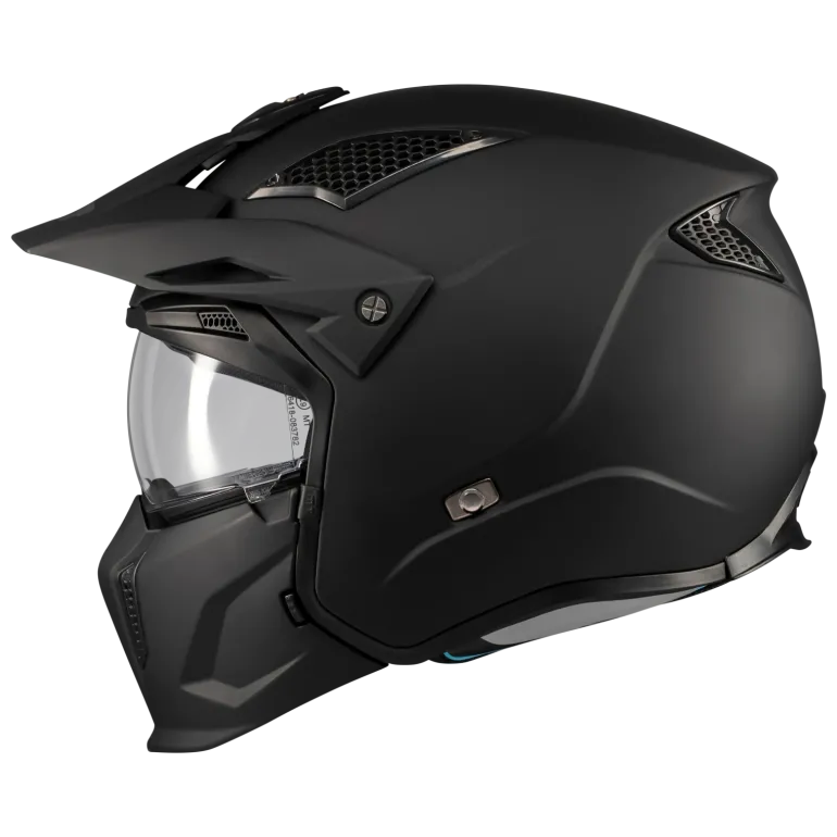 Kask otwarty MT STREETFIGHTER SV S PURE BLACK MATT czarny mat