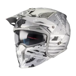 Kask otwarty MT STREETFIGHTER SV S BELIC WHITE/GREY biały szary