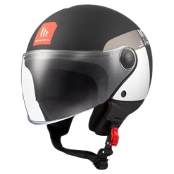Kask otwarty MT STREET S INBOARD MATT BLACK/GREY czarny szary