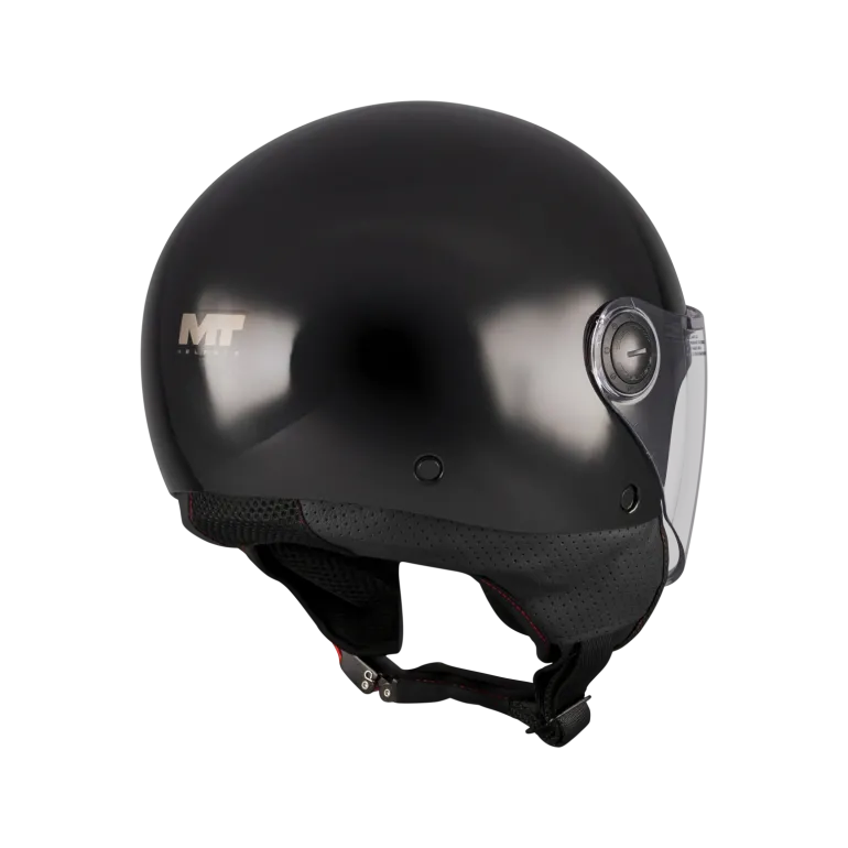 Kask otwarty MT STREET S PURE BLACK czarny