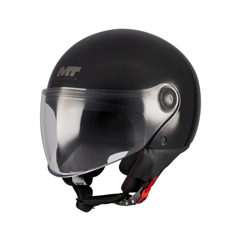 Kask otwarty MT STREET S PURE BLACK czarny