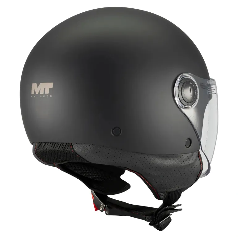 Kask otwarty MT STREET S PURE BLACK MATT czarny mat