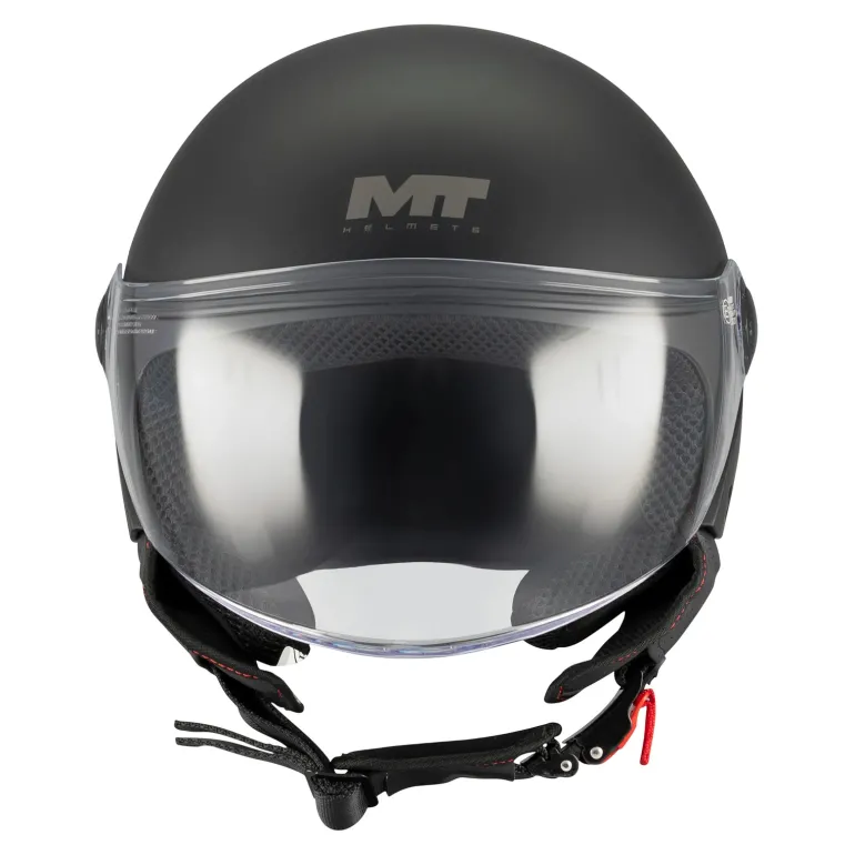 Kask otwarty MT STREET S PURE BLACK MATT czarny mat