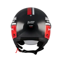 Kask otwarty MT STREET S RUNAWAY BLACK/RED czarny czerwony