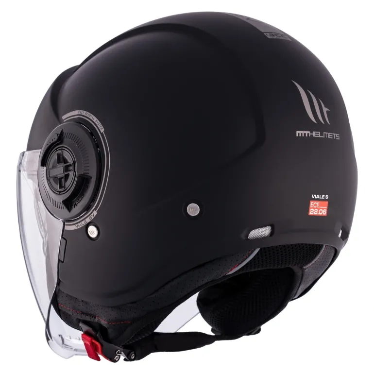 Kask otwarty MT VIALE SV S SOLID MATT BLACK czarny mat